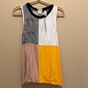 Vibrant Patchwork Sleeveless Top